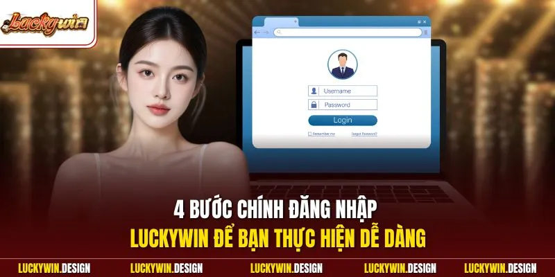 4 bước chính đăng nhập LUCKYWIN để bạn thực hiện dễ dàng