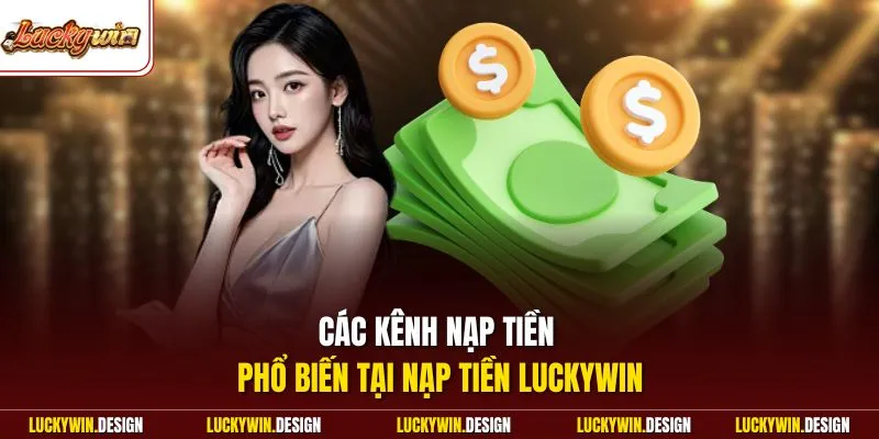 Các kênh nạp tiền phổ biến tại nạp tiền LUCKYWIN