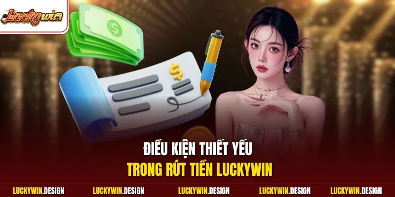 Điều kiện thiết yếu trong rút tiền LUCKYWIN